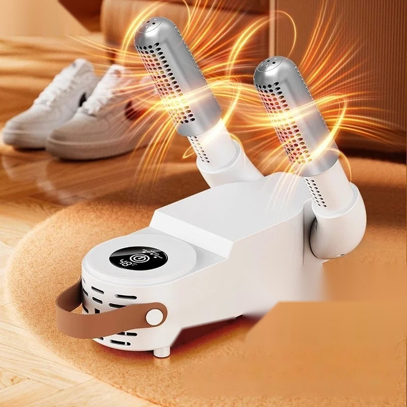 Secador CalzaDry secando zapatillas con aire caliente