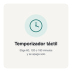 Temporizador táctil de 60, 120 o 180 minutos