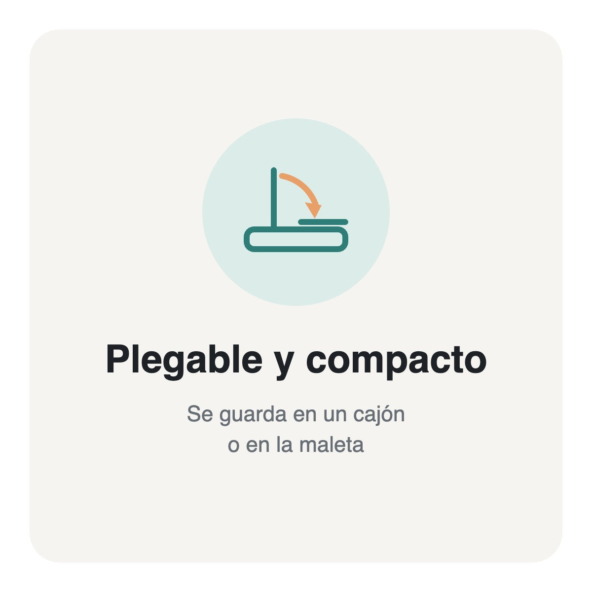Secador plegable y compacto